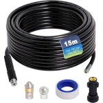 Vtizikl tuyau de vidange 15 m, karcher furet, compatible avec les nettoyeurs haute pression karcher k2, ...