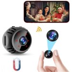 W8 mini camera espion sans fil hd 1080p spy cam�ra de surveillance wifi avec vision nocturne et detecteur, ...