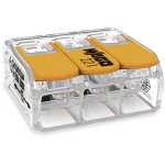 Wago - connecteur rapide avec leviers 3x0, 5 - 6, 0mm2 transparent 221 - 613 1 pc.