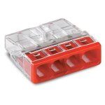 Wago - pack de 100 bornes  levier 2273 - 204 - 4 x 0, 5  2, 5mm
