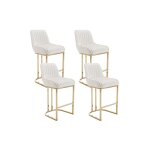 Wahson office chairs - chaise de bar en velours chaise bar pied dor tabouret bar lot de 4 tabouret de ...