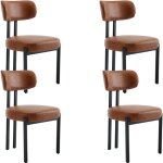 Wahson office chairs - wahson lot de 4 chaises cuir pu?chaises salle  manger avec pied mtal, chaise ...