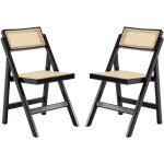 Chaises de salle à manger bois lot de 2 chaise rotin sans accoudoirs chaise pliante en bois et rotin ... Chaises de salle à manger bois lot de 2 chaise rotin sans accoudoirs chaise pliante en bois et rotin ...