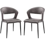 Wahson office chairs - chaises de salle  manger moderne lot de 2 chaise salle a manger en cuir pu avec ...
