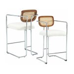 Wahson office chairs - tabourets de bar moderne chaise de bar lot de 2 chaise haute cuisine pied mtal ...