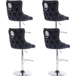 Wahson office chairs - tabouret de bar velours chaise de bar lot de 4 avec dossier chaise bar velours ...