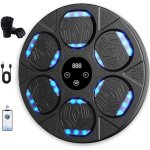 Wall - mounted smart music boxing machine with bluetooth, punching pads & gloves, space - saving boxing ...