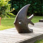 Statue design de jardin poisson 78 cm brun Statue design de jardin poisson 78 cm brun