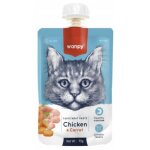 Wanpy cat p�t�e aromatis�e galette cr�meuse pour chat 90 g - poulet et carotte 90 g