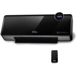 Warm tech ? radiateur soufflant mural c�ramique 2000w ? fa�ade en verre ? programmable 24h ? d�tection ...