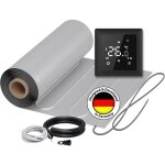 Chauffage au sol électrique pour pvc, parquet stratifié, vinyle warmon alu 150 w / m² + thermostat s ... Chauffage au sol électrique pour pvc, parquet stratifié, vinyle warmon alu 150 w / m² + thermostat s ...