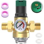 Warsione - reducteur de pression eau avec manometre, filtre � eau raccord domestique 3 / 4 r�ducteur ...