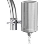 Water tap water filter 304 stainless steel faucet purifier removes impurities, chlorine, bleach, worms, ...