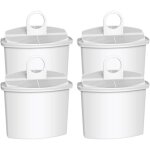 Waterdrop - lot de 4 cartouches filtrantes kwf2 certifies tv sd, compatibles avec les machines  caf ...