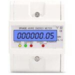 Wattheure meter 220 / 380v 5 - 80a power consumption kwh din rail mounted digital wattheure meter, with ... Wattheure meter 220 / 380v 5 - 80a power consumption kwh din rail mounted digital wattheure meter, with ...