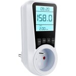 Wattm�tre prise compteur d'�nergie, consommation d'�nergie avec 7 modes surveillance, �cran lcd r�tro�clair�, ...