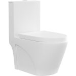Vente - unique ? wc � poser c�ramique blanc mat ? �vacuation horizontale ? abattant silencieux inclus ...