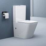 Doporro - wc  poser cramique blanc toilette avec rservoir abattant silencieux avec frein de chute ...