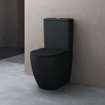 Doporro - wc  poser cramique noir mat toilette avec rservoir de toilette abattant silencieux avec ...