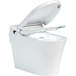 Wc japonais eden - haut de gamme - toilettes lavant en c�ramique blanc - garantie 3 ans - t�l�commande, ...