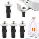 [jamais utilis�] wc si�ge abattant wc fixations charni�res, 4 boulons � expansion en caoutchouc, vis ...