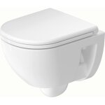 Wc suspendu duravit d - code compact, chasse d'eau basse, rimless,