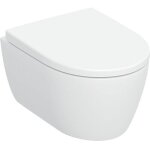 Wc suspendu � fond creux geberit icon raccourci , turboflush avec keratect, lxhxp 360x335x490mm, blanc ...
