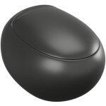 Vente - unique - wc suspendu noir mat en c�ramique - huro ii