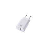Chargeur secteur 2 ports usb - a 10w - blanc