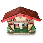 Weather house en bois - barom�tre et thermom�tre - d�coration traditionnelle