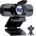 Webcam full hd 1080p avec microphone, webcam usb avec tr�pied, webcam pour pc de bureau et portable, ...