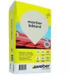 Weber saint gobain - mortier btard pour maonnerie 25 kg - chaux pour travaux de couverture, tuiles, ...