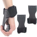 Crea - weight lifting hooks heavy duty lifting wrist straps for pull ups deadlift straps