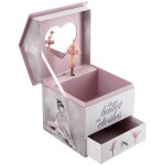 Well home - bote  bijoux musicale avec bote organisateur ballerine 14, 3x14, 2x16cm