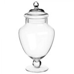 Well home - bonbonnière en verre avec pied 2, 1l Well home - bonbonnière en verre avec pied 2, 1l