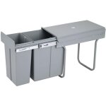 Conteneur de tri pour meuble de cuisine, poubelle sous vier 10l + 20l, poubelles amovibles  fixation ...