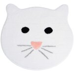 Wellhome - tapis de bain white en forme de chat - 90 cm - multicolore Wellhome - tapis de bain white en forme de chat - 90 cm - multicolore