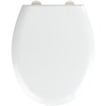 Wenko - abattant wc rieti avec frein de chute, clipsable avec fixation inox, assise jusqu' 350kg, duro ...