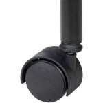 Wenko - chariot salle de bain noir 3 tagres mtal 41 x 75 cm desserte sur roulettes meuble salle de ...