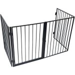 Werka pro - barrire de protection en mtal 4 panneaux 240cm