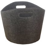 Panier � b�ches rond en feutre werka pro feutre gris feutre gris