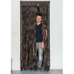 Rideau chenille chocolat uni 90x220cm werka pro