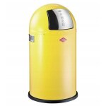 Wesco pushboy junior poubelle jaune 22 litres r�tro