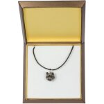 West highland white terrier, westie i - collier avec chien dans un coffret cadeau, mdaillon plaqu argent ...