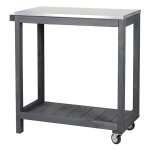 Westmann - table  plantes & barbecue en bois watson anthracite