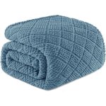 Whale flotilla plaid couverture polaire en microfibre, couverture jet� de canap� en gaufr�e chaude, douce ...