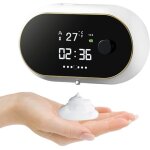 Whit) distributeur de savon automatique de 500 ml avec capteur, distributeur de savon lectrique rechargeable ...