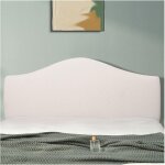 (white, 180cm) housse de t�te de lit en jacquard extensible et soyeux, respirante, lavable et antipoussi�re, ...
