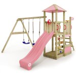 Wickey tour de jeux en bois smart savana avec balançoire et toboggan, maisonnette avec échelle de corde ... Wickey tour de jeux en bois smart savana avec balançoire et toboggan, maisonnette avec échelle de corde ...
