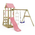 Wickey - tour de jeux en bois tinyplace avec balançoire et toboggan, tour d'escalade avec bac à sable, ... Wickey - tour de jeux en bois tinyplace avec balançoire et toboggan, tour d'escalade avec bac à sable, ...